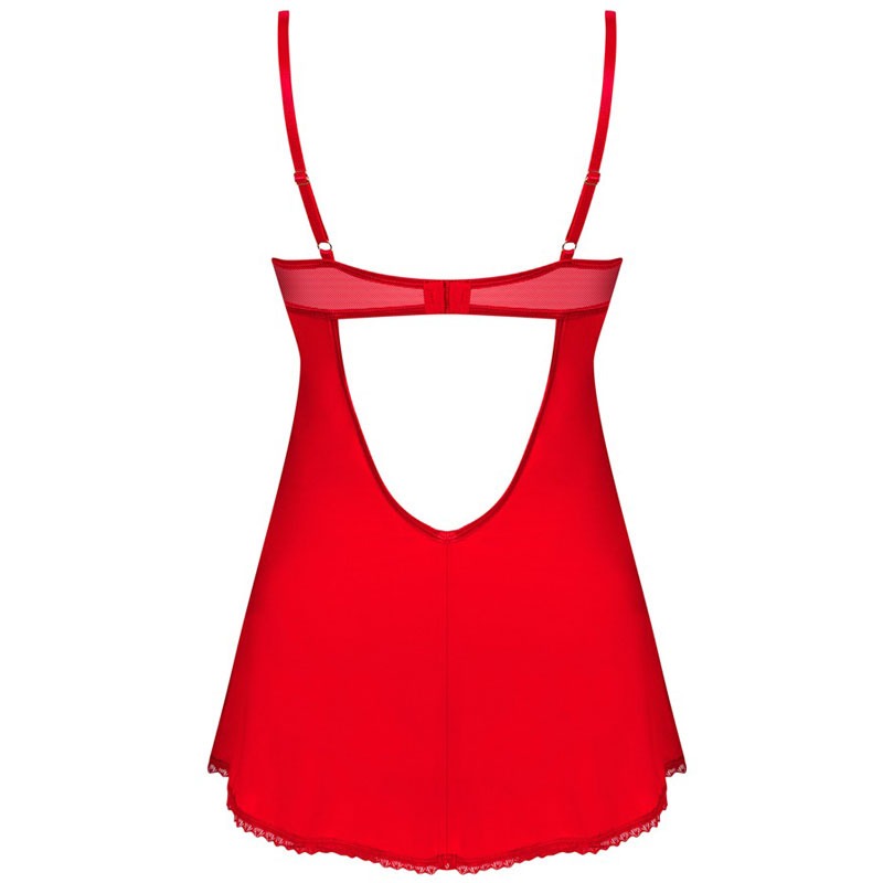 Rotes Minikleid hinten Detail