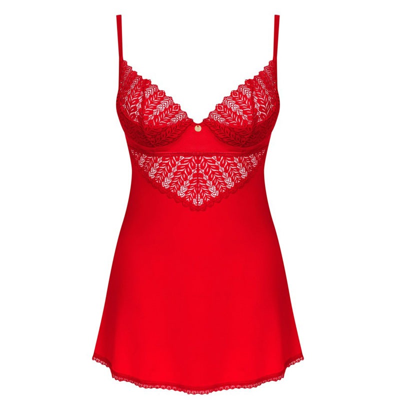 Rotes Minikleid vorn