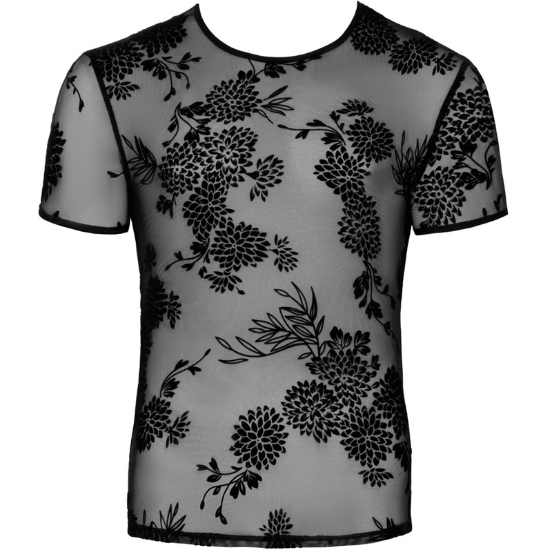 Shirt mit Samtflockprint – Bild 3